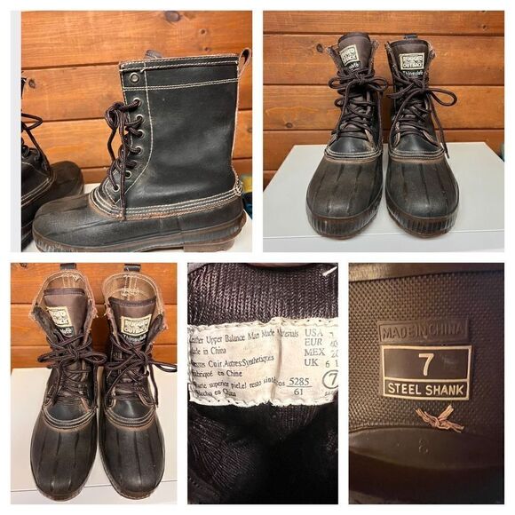 Rugged Outback Thinsulate Duck Boots Sz 7 black - Picture 4 of 9